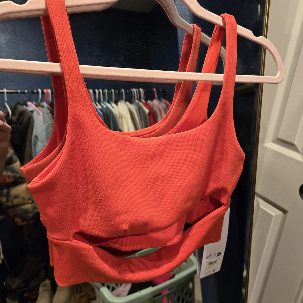 Alo slit bra crop top sports